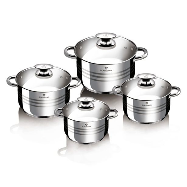 BLAUMANN Sada nádobí nerez 8 ks Gourmet Line BL-3861
