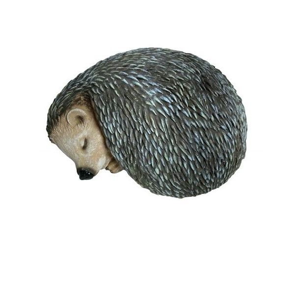 dekorace JEŽEK spící 17,5x12cm, v.9,5cm, krab.+sáček, polyresin