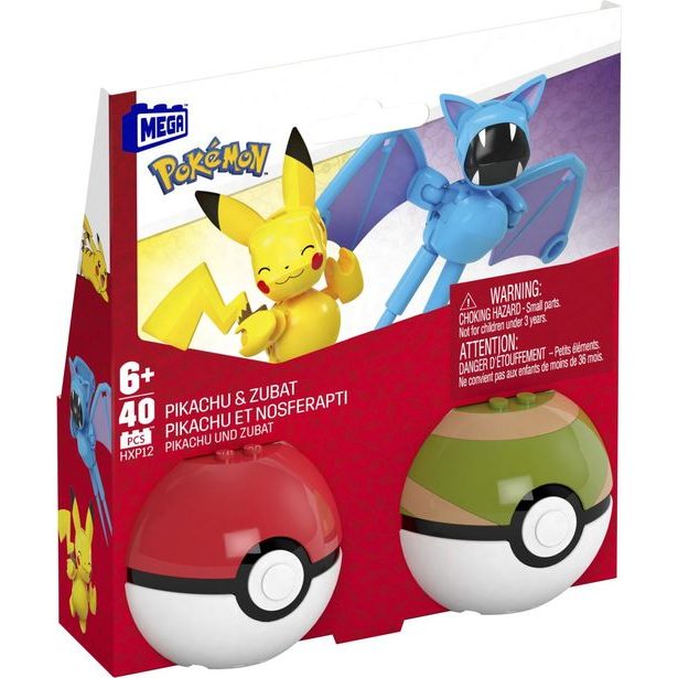 MEGA POKÉMON POKÉBALL - PIKACHU A ZUBAT