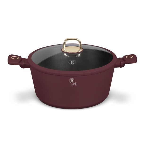 BERLINGERHAUS Kastrol s titanovým povrchem a poklicí 30 cm Leonardo Collection BH-8043