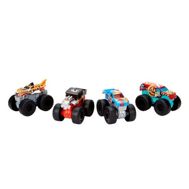 HW MONSTER TRUCKS SVÍTÍCÍ A RÁMUSÍCÍ VRAK ASST