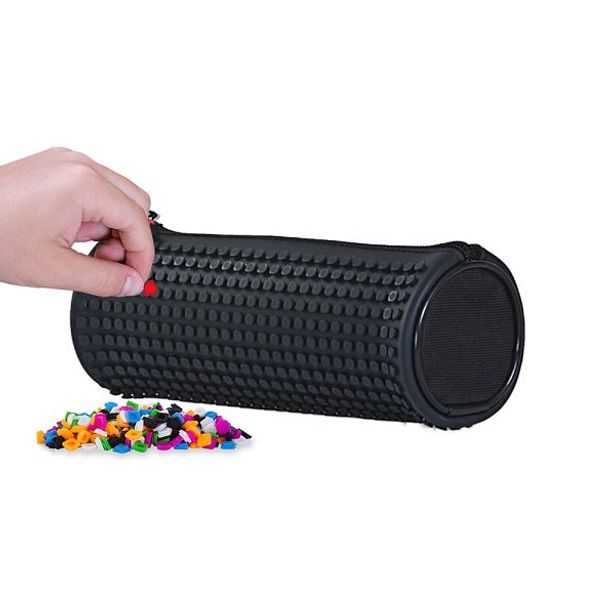 PIXIE CREW PIXIE CREW Kreativní kulatý penál ČERNÝ