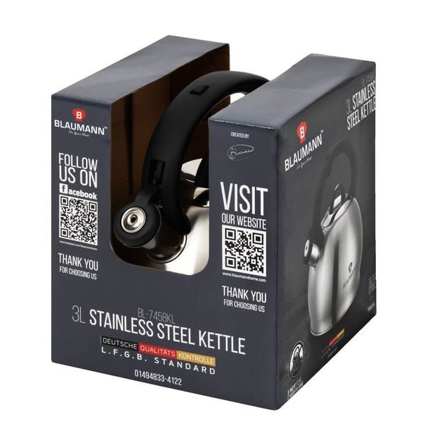 BLAUMANN Konvice pískací nerez 3 L Silver Edition BL-7458