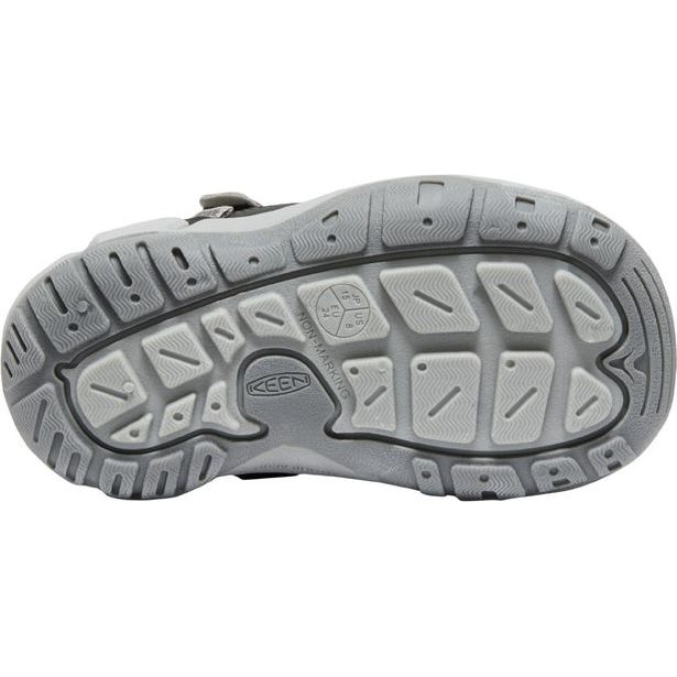 Dětské boty KEEN KNOTCH HOLLOW CHILDREN steel grey/safety orange