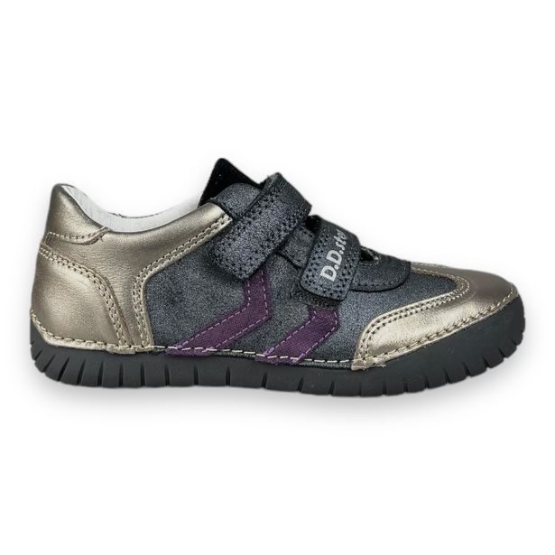 Dětská celoroční obuv DDstep - Stříbrno-bronzové