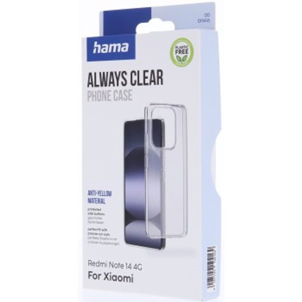 Hama Always Clear, kryt pro Xiaomi Redmi Note 14 4G, vždy průhledný, nežloutne