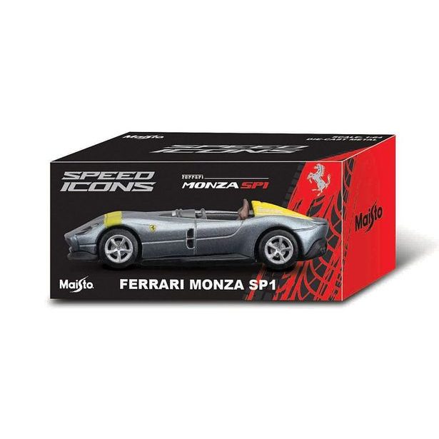 Maisto Maisto - Speed Icons - Ferrari Monza SP1, stříbrno-žlutá, 1:64