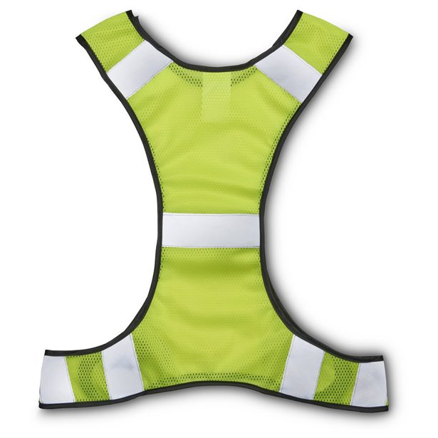 Hama reflexní vesta pro běžce/chodce/cyklisty, kapsa na zip, nastavitelná velikost, neonově žlutá