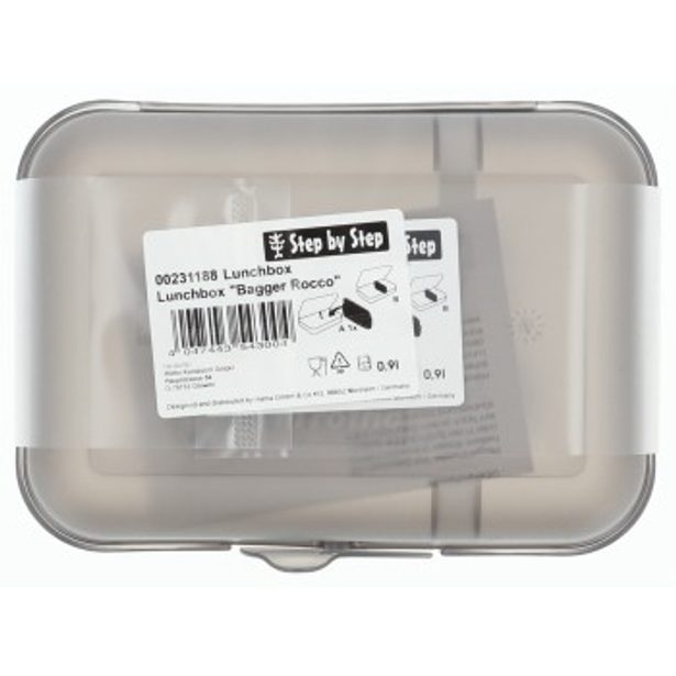 Krabička na svačinu Step by Step, Bagger Rocco, černá