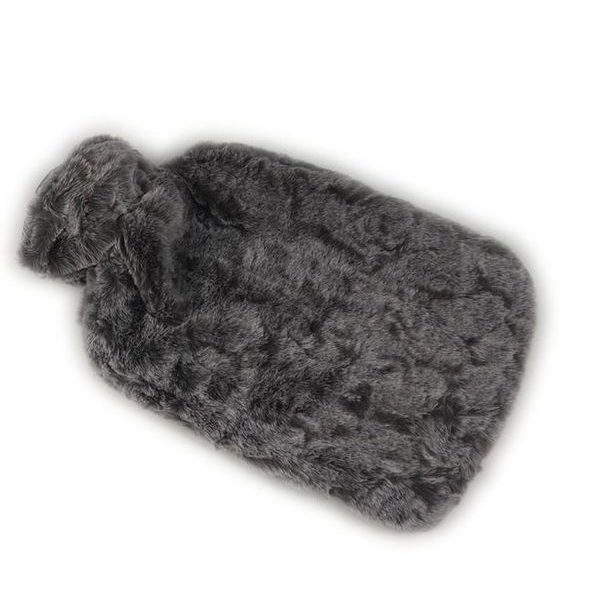 termofor 2,0l, obal tm. šedý plyš