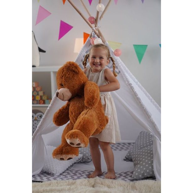 Plyšový medvídek 60 cm, tmavě hnědý