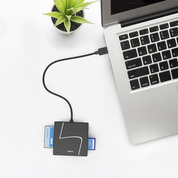 Hama čtečka karet USB 3.2 Gen1, USB-A, USB-C adaptér, SD/CF/MS