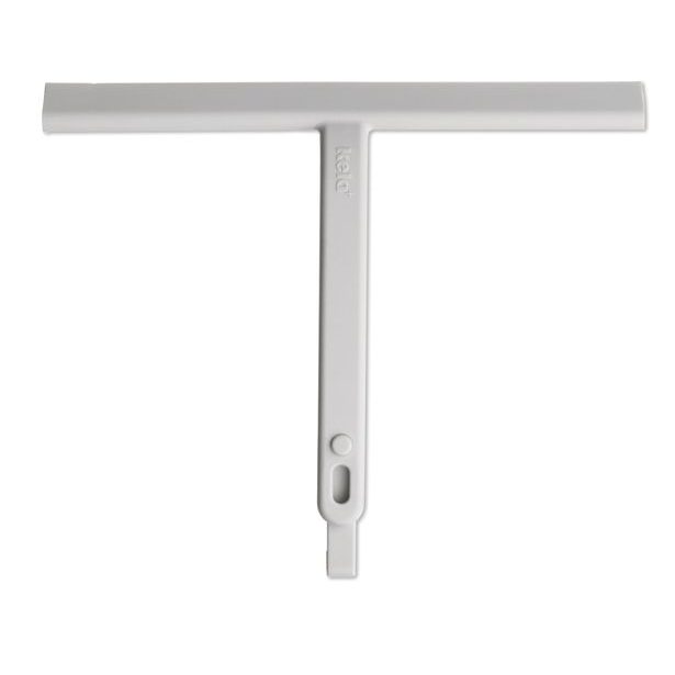 KELA Stěrka do koupelny Toni silikon světle šedá KL-20653