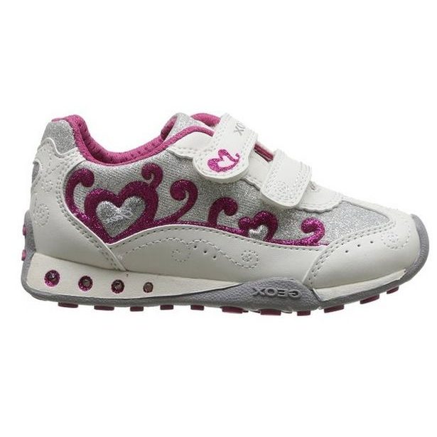 GEOX JR NEW JOCKER GIRL WHITE/FUCHSIA