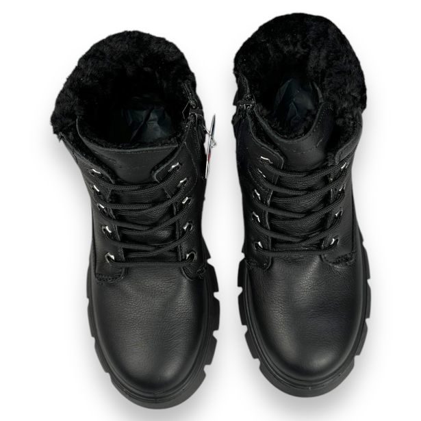 Dětská zimní kotníková obuv Ciciban - Černé s kožíškem