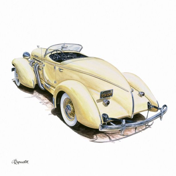 NOTIQUE Poznámkový kalendář Classic Cars – Václav Zapadlík, 2026, 30 x 30 cm