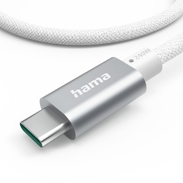 Hama USB-C 3.2 Gen2 kabel, 1,5 m, 10 Gb/s, 240 W, bílý