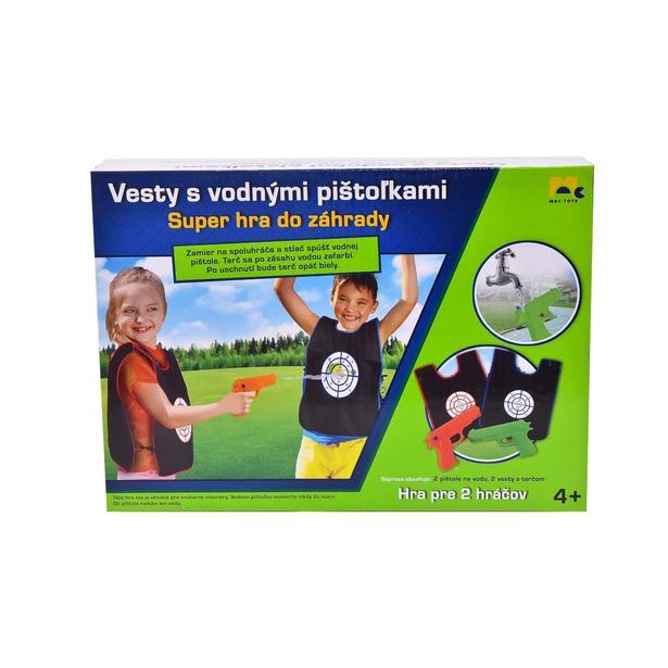 Vesty s vodní pistolkou