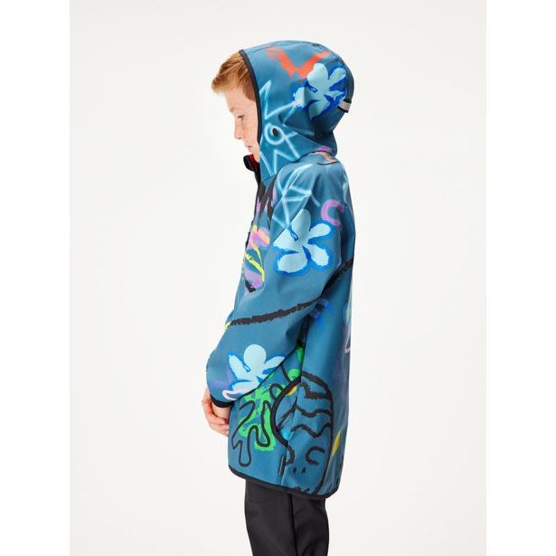 Unuo, Dětská softshellová bunda s fleecem Basic, Kobaltová, Fantazie