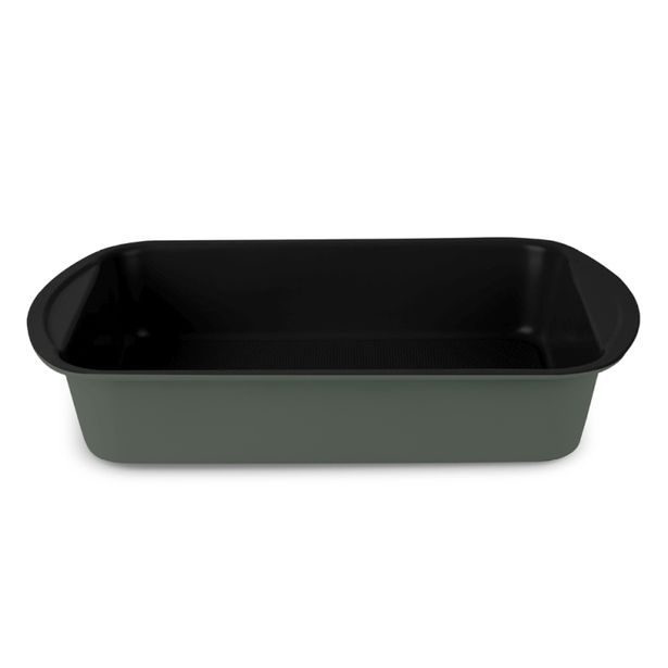 BERLINGERHAUS Plech na pečení hluboký s titanovým povrchem 40 x 28 cm Matte Green Collection BH-7906