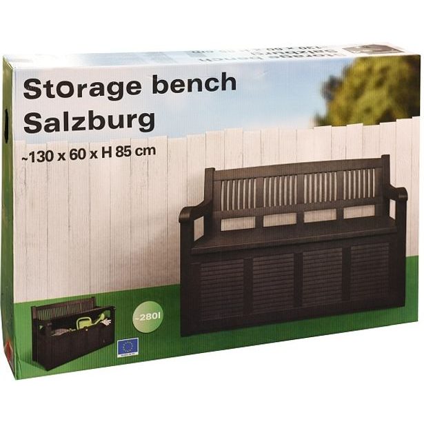 PROGARDEN Zahradní lavice s úložným prostorem 130x60x85cm KO-Y54970380