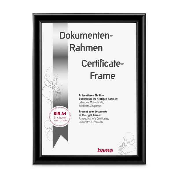 Hama rámeček plastový SWING, černá, 21x29,7 cm (formát A4)