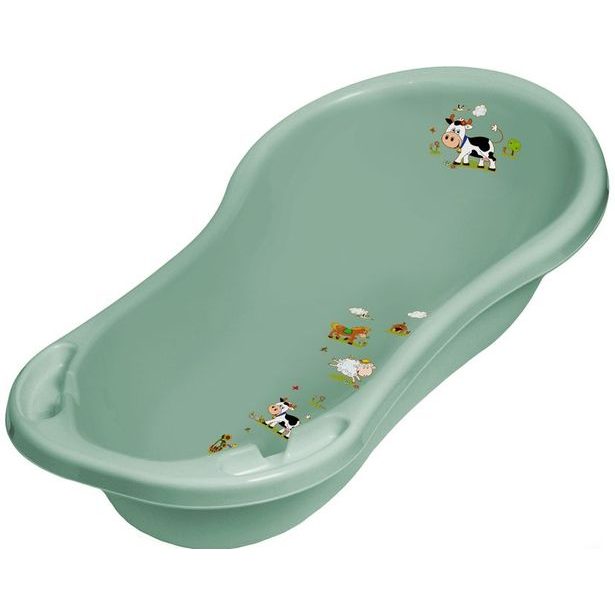 vanička 100x51x29cm zelená, FUNNY FARM, plast