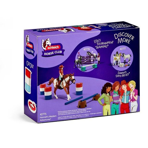SCHLEICH Hannah s koněm a překážkami