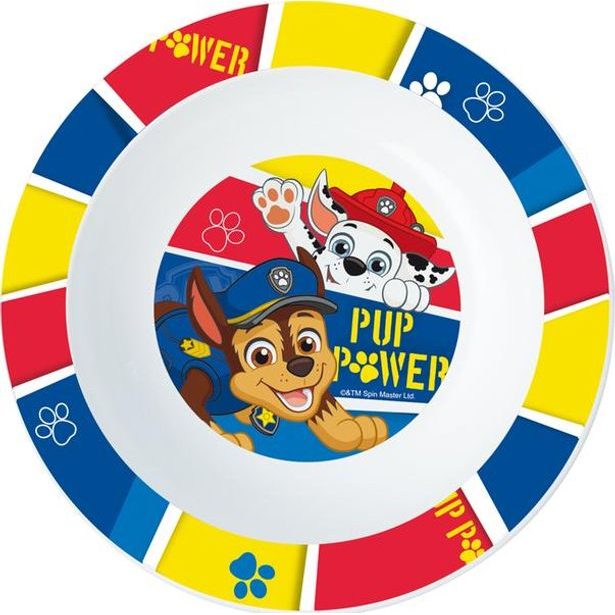 STOR MISKA PLASTOVÁ PAW PATROL, PRŮMĚR 16 CM, MODRÁ_hamashop