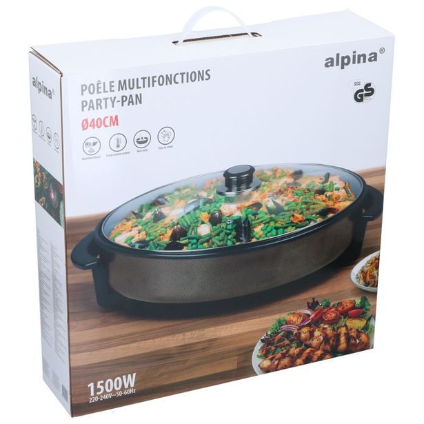 ALPINA Elektrická pánev ALPINA Party pan 40 cm ED-229101
