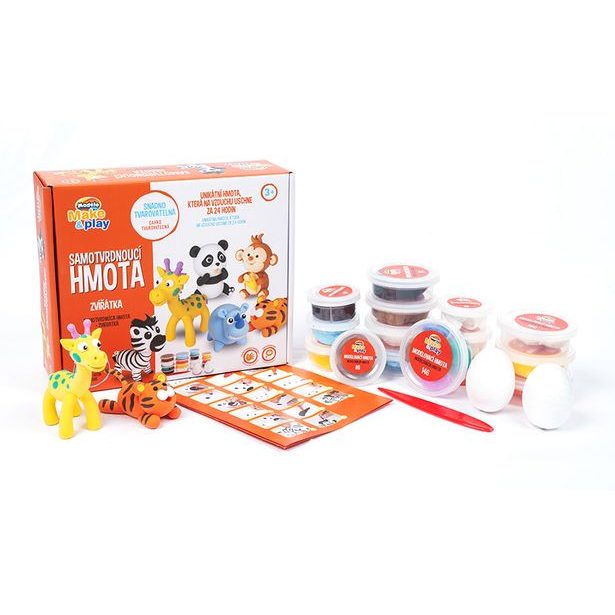 MODELO Samotvrdnoucí hmota divoká zvířata