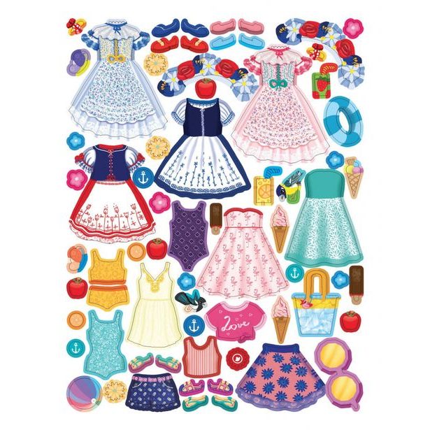 Šaty pro VIKTORKU ─ Kniha samolepek Baagl