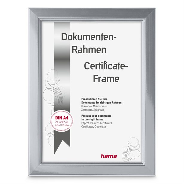 Hama rámeček plastový CHILL, stříbrná, 21x29,7 (formát A4)