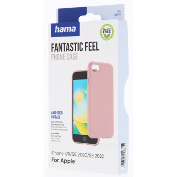 Hama Fantastic Feel, kryt pro Apple iPhone 7/8/SE 2020/SE 2022, hebký povrch, barva nude