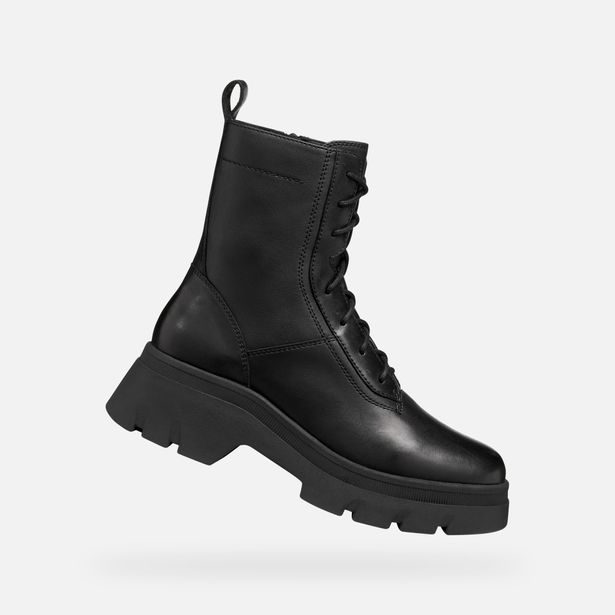 Černá dámská kotníková obuv Geox Pluette