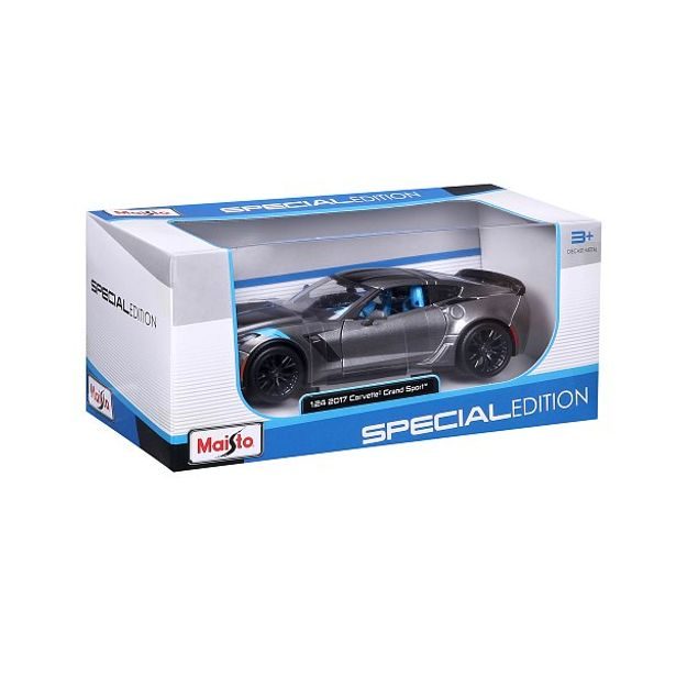 Maisto Maisto - 2017 Corvette Grand Sport, metal šedá, 1:24