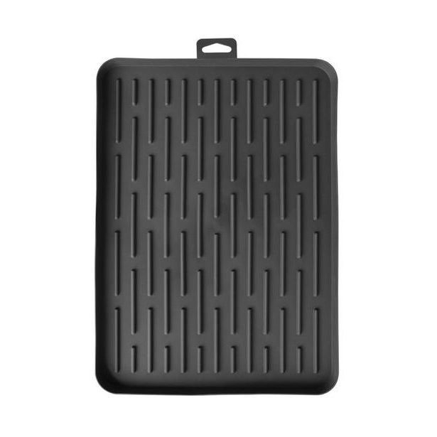 odkapávač 36x26x1,5cm PRESTIGE tm.šedý, měkký, pružný plast