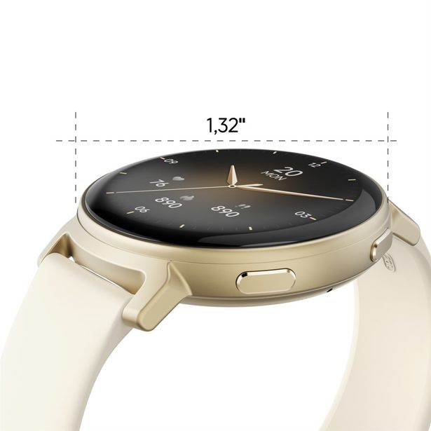 Hama 7020, smart hodinky, GPS, AMOLED 1,32", telefonování, hlas. asistent, IP68/3 ATM
