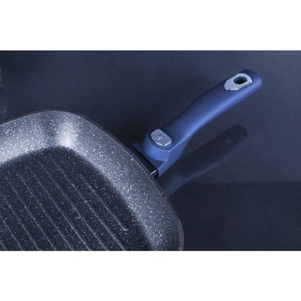 BERLINGERHAUS Pánev grilovací s odnímatelnou rukojetí 28 cm Aquamarine Metallic Line BH-7151