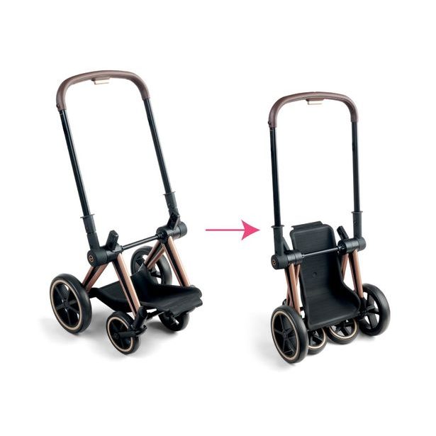 Kočárek Cybex Black 3 v1 pro panenky 36-42 cm