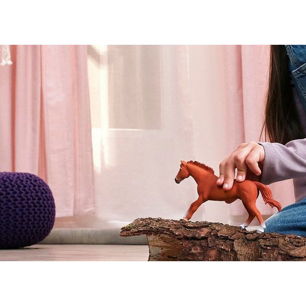 SCHLEICH Zvířátko - hřebec anglického plnokrevníka