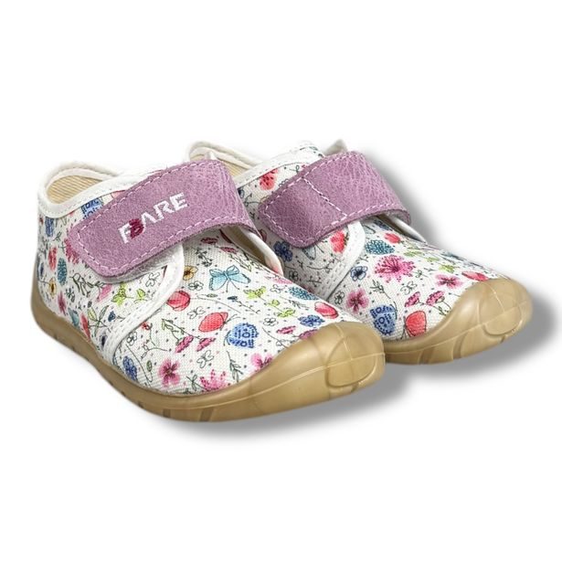 Dětská domácí obuv Fare bare - Květinky