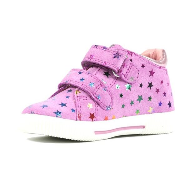 Dětské kotníkové kožené tenisky Richter - rosette/candy