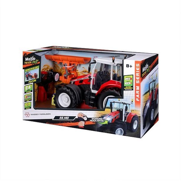 Maisto Maisto RC - Massey Ferguson Traktor s radlicí se světly, 2,4 GHz