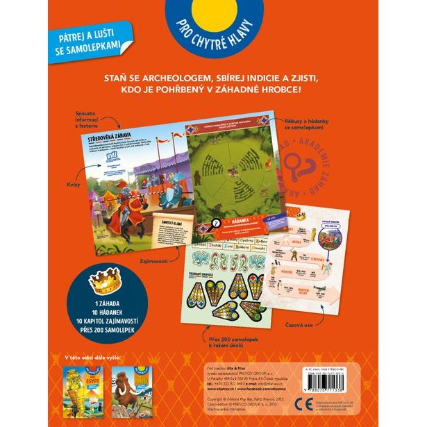 MISE STŘEDOVĚK – Pátrej a lušti se samolepkami