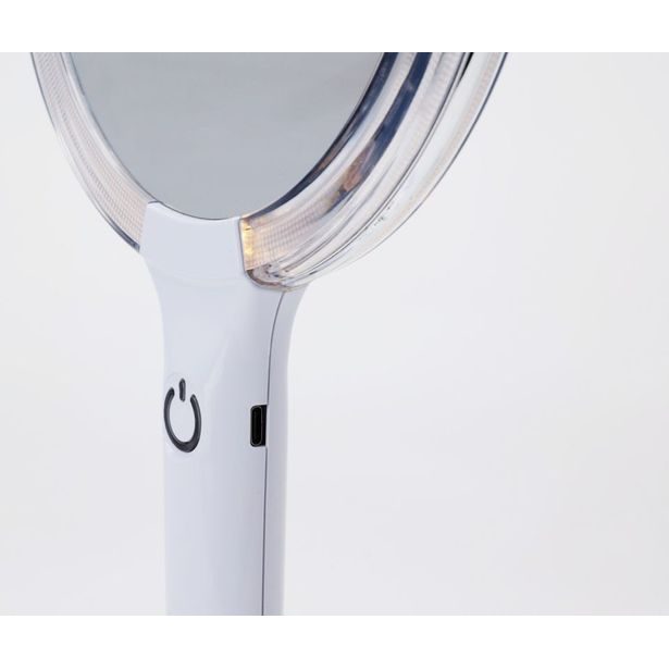 EXCELLENT HOUSEWARE Kosmetické zrcátko s LED osvětlením a organizérem 18 x 34,5 cm KO-170488360