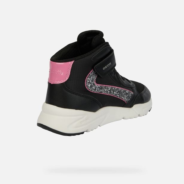 Černé dívčí tenisky Geox Loftus