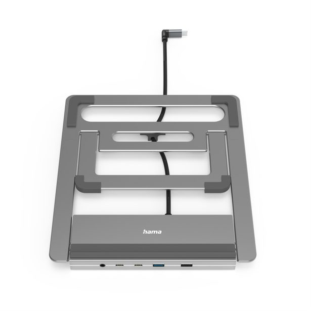 Hama USB-C dokovací stanice a stojan pro notebook Connect2Office Stand, 12 portů