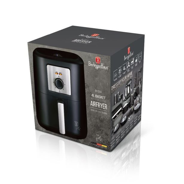 BERLINGERHAUS Horkovzdušná fritéza 4 l Matte Black Collection BH-9344