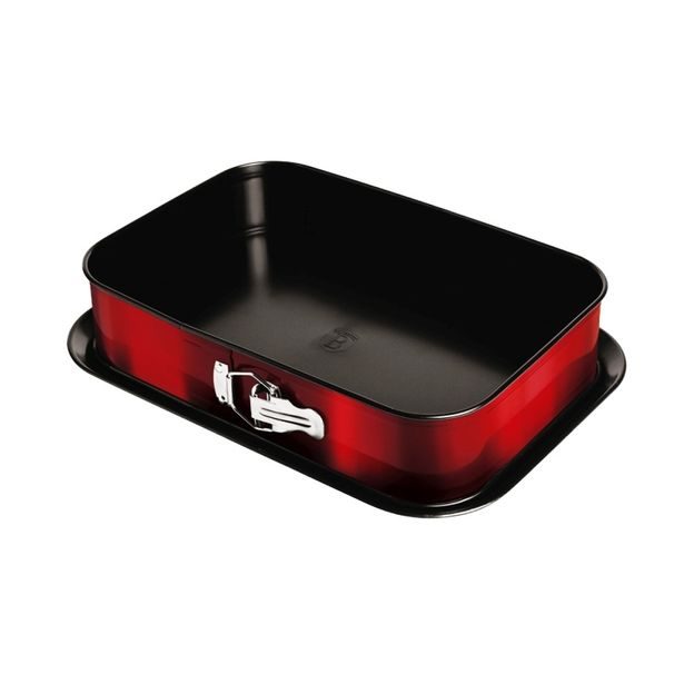 BERLINGERHAUS Forma s nepřilnavým povrchem 2v1 Burgundy Metallic Line 39x27x7,5cm BH-1545